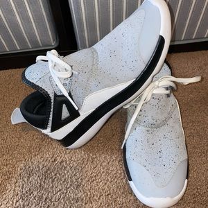 Gray,black & white Jordan sneakers